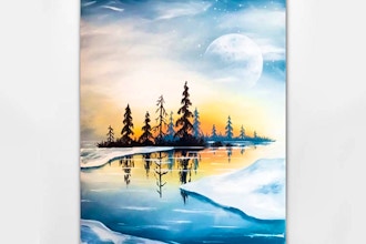 Paint Nite: Crisp Winter Lake